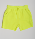 Neon Lime Crop Top Fleece Short Set
