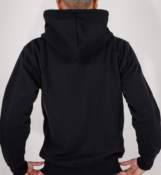Black Heavy Blend Zip-Up Fleece Hooded SweatShirt
