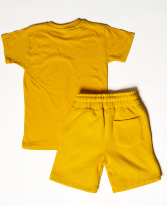 Yellow Kids Short Set