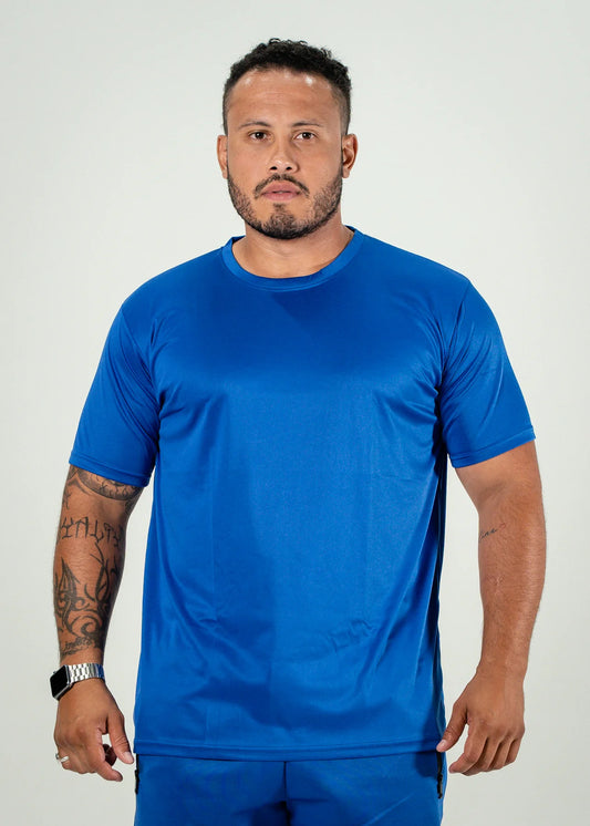 Royal Blue Polyester T-Shirt