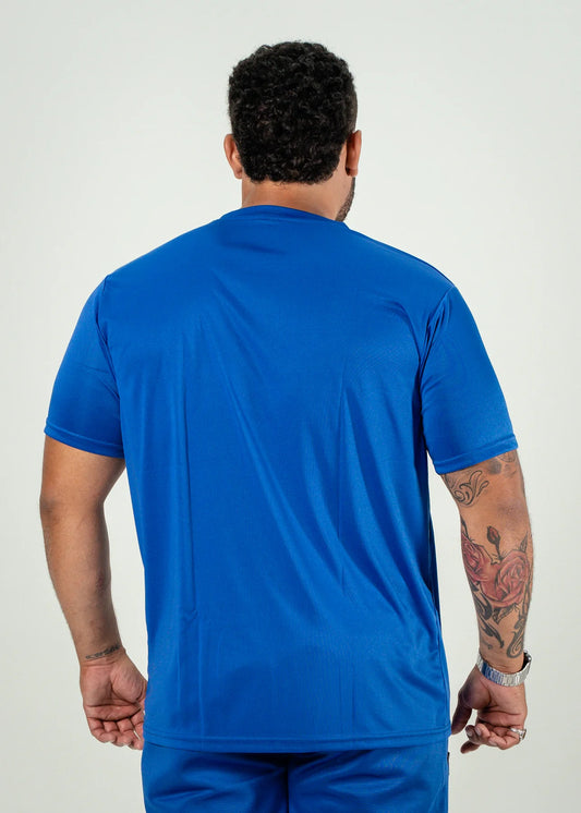 Royal Blue Polyester T-Shirt