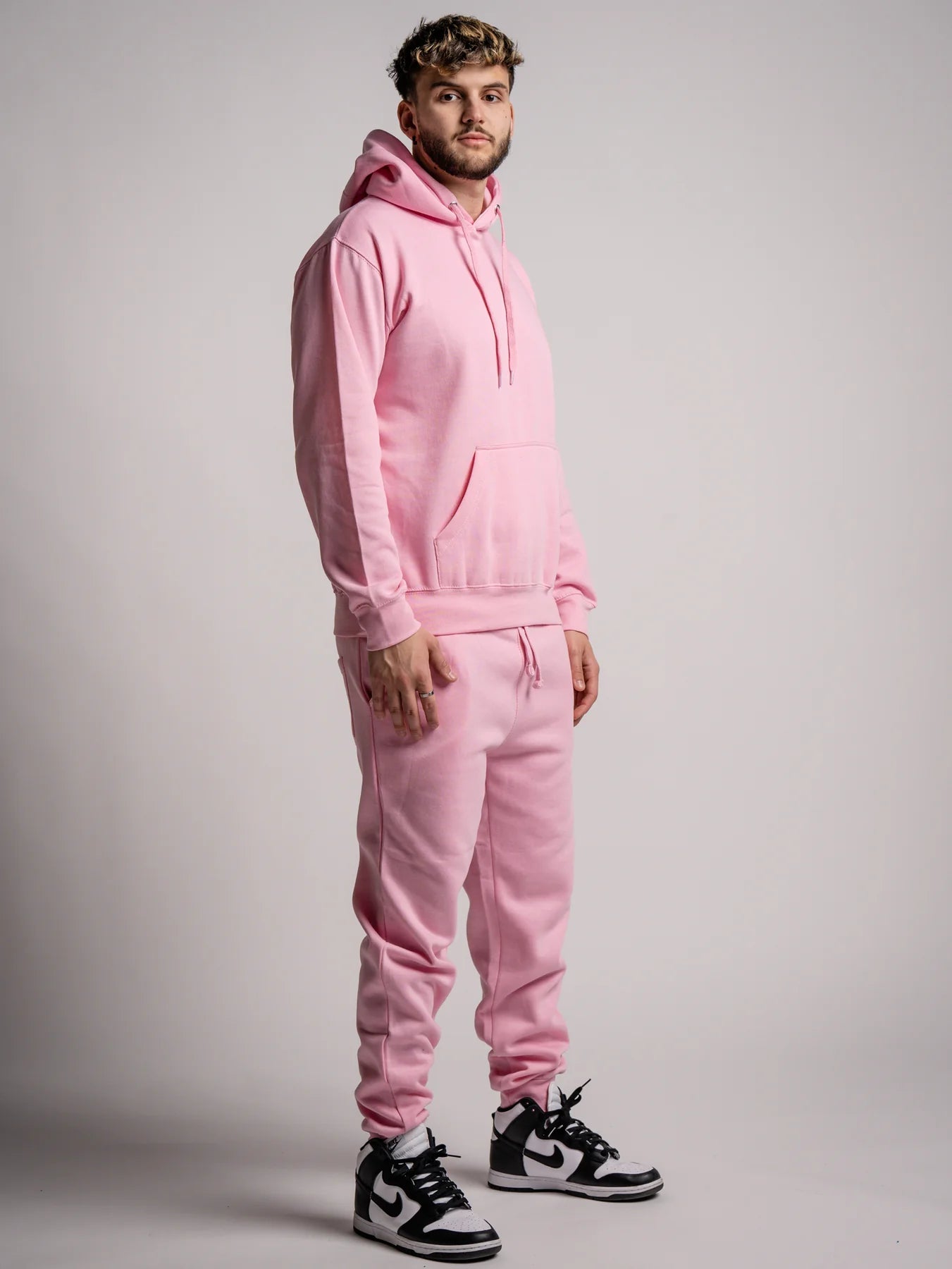 10 OZ Blank Light Pink Heavyweight Sweatsuit