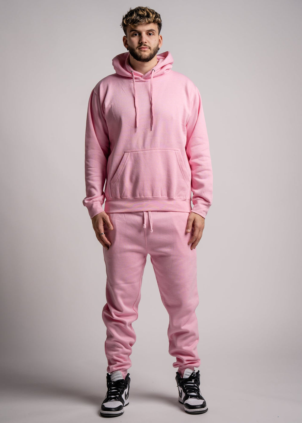 Light Pink Heavy Blend Fleece SweatSuit – BLANK KINGDOM