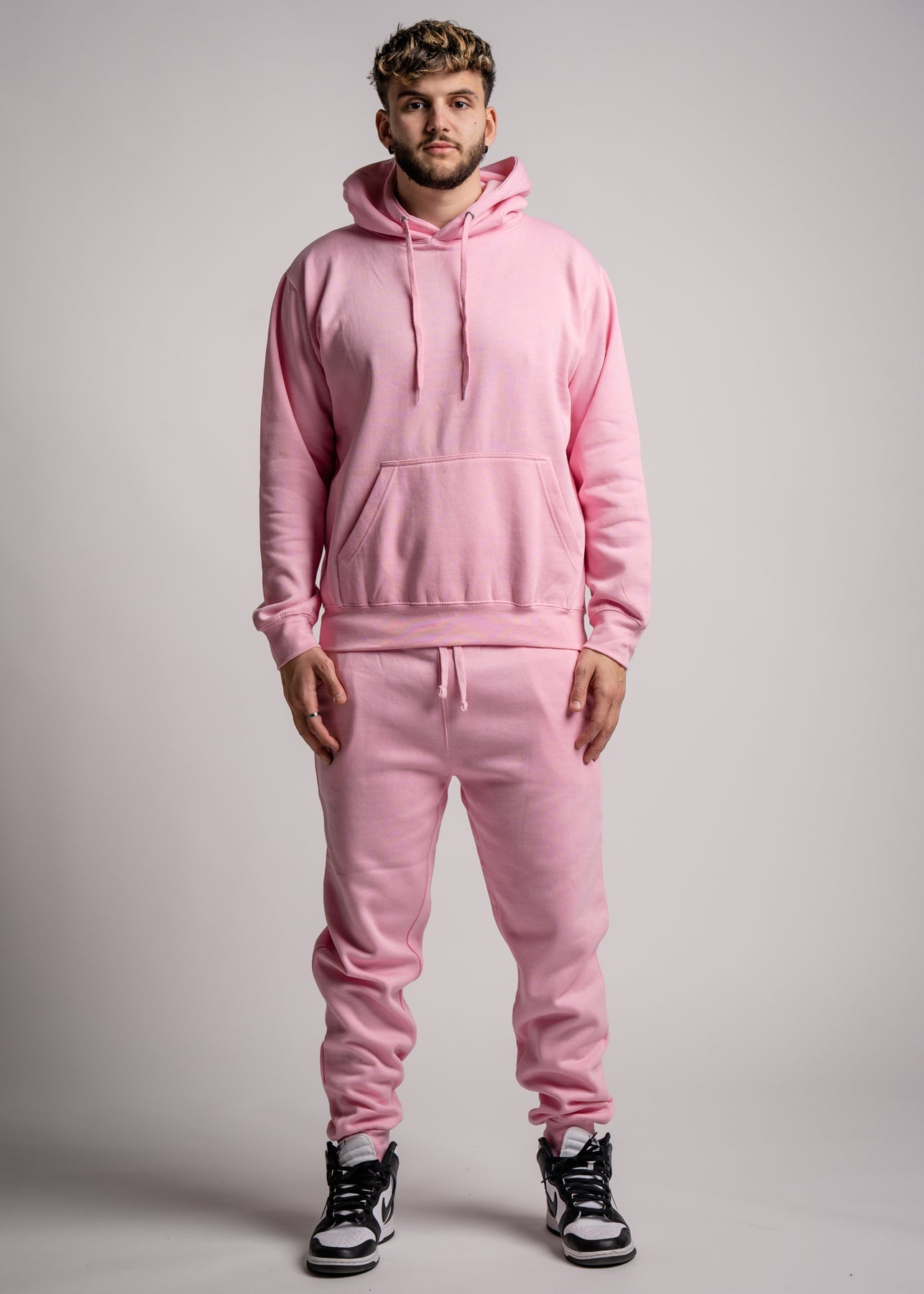 10 OZ Blank Light Pink Heavyweight Sweatsuit