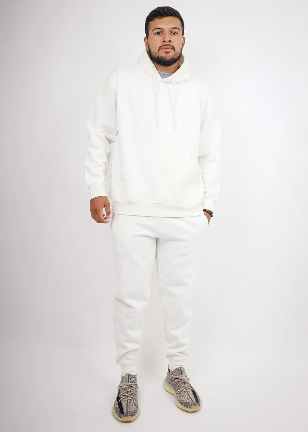 White Tight Fleece SweatSuit
