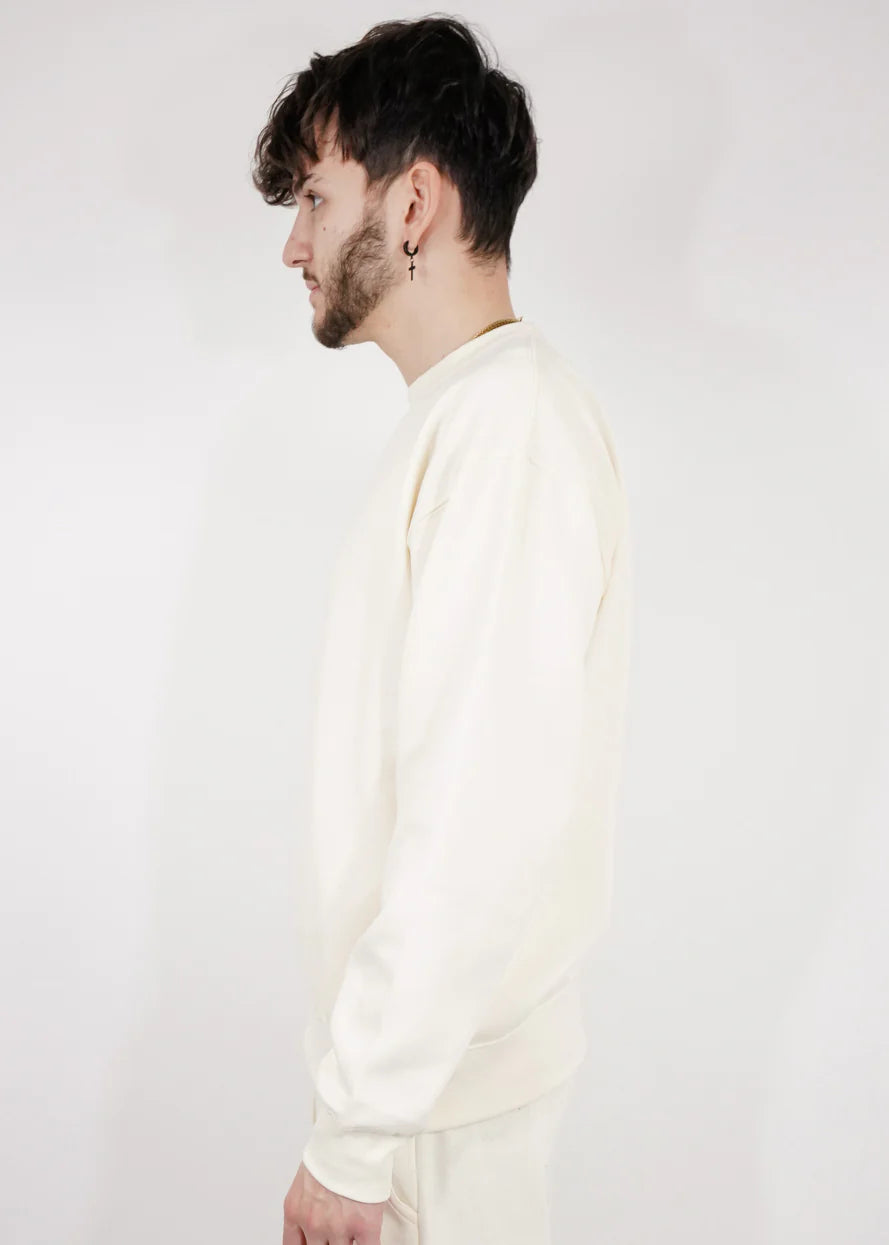 Off-White Heavy Blend Fleece Crew Neck Sweatshirt