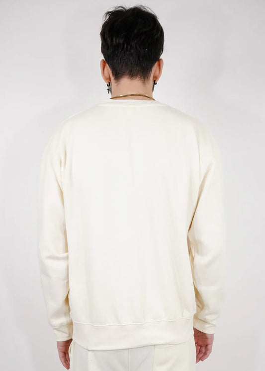 Off-White Heavy Blend Fleece Crew Neck Pullover