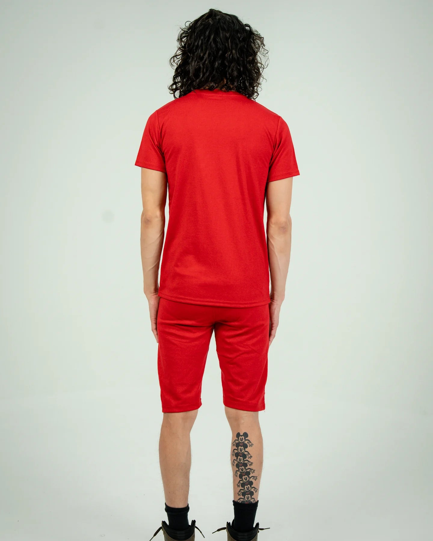 Red Tech Short Set