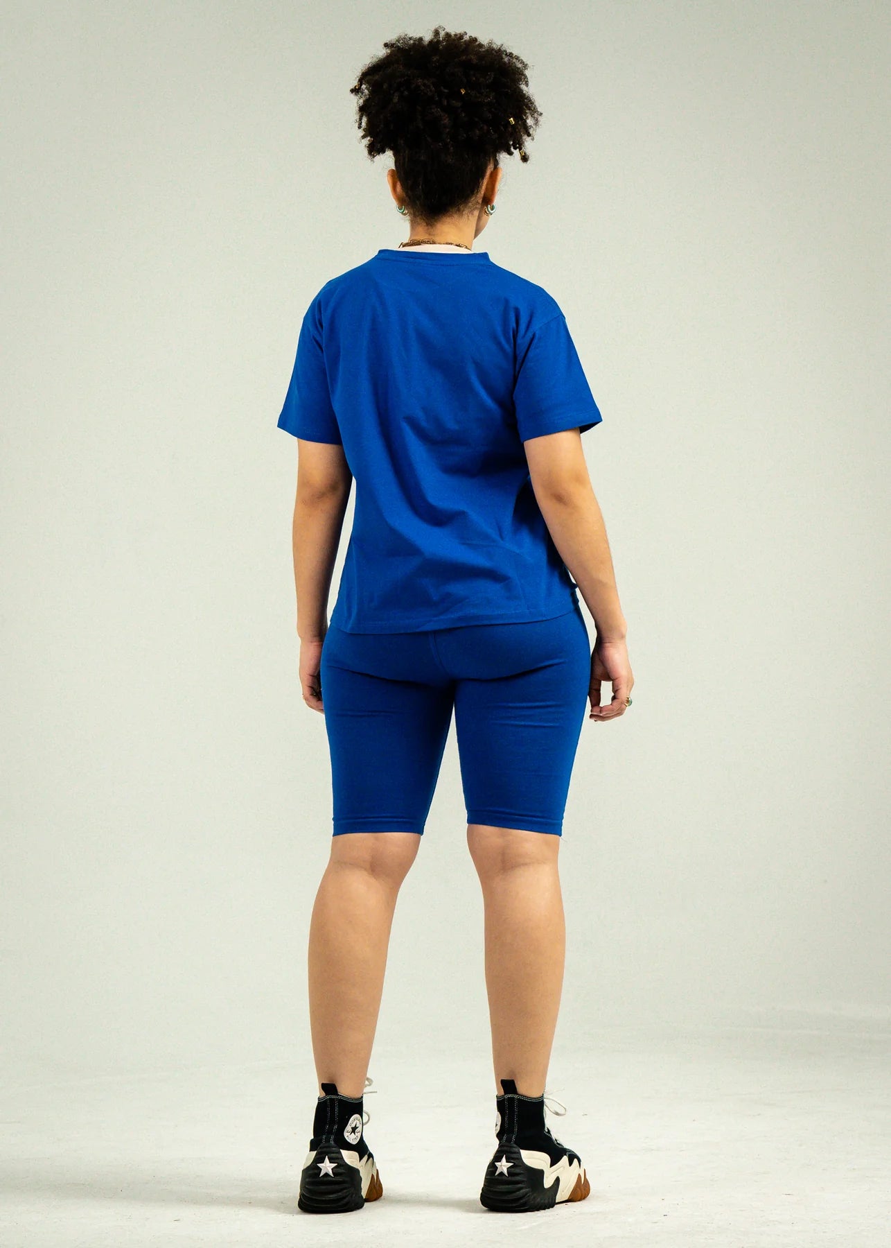 Royal blue deals biker shorts set