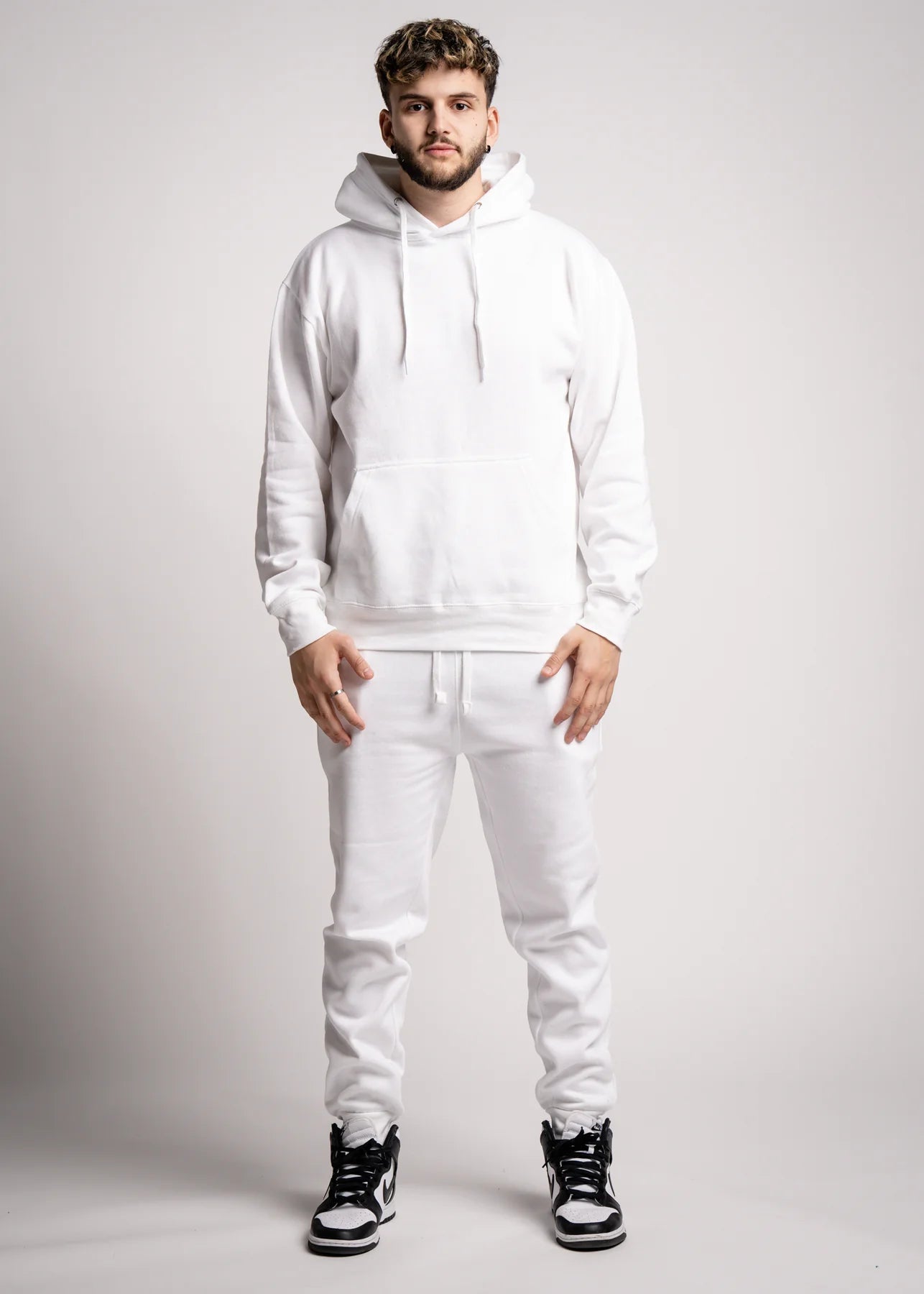 10 OZ Blank White Heavyweight Sweatsuit