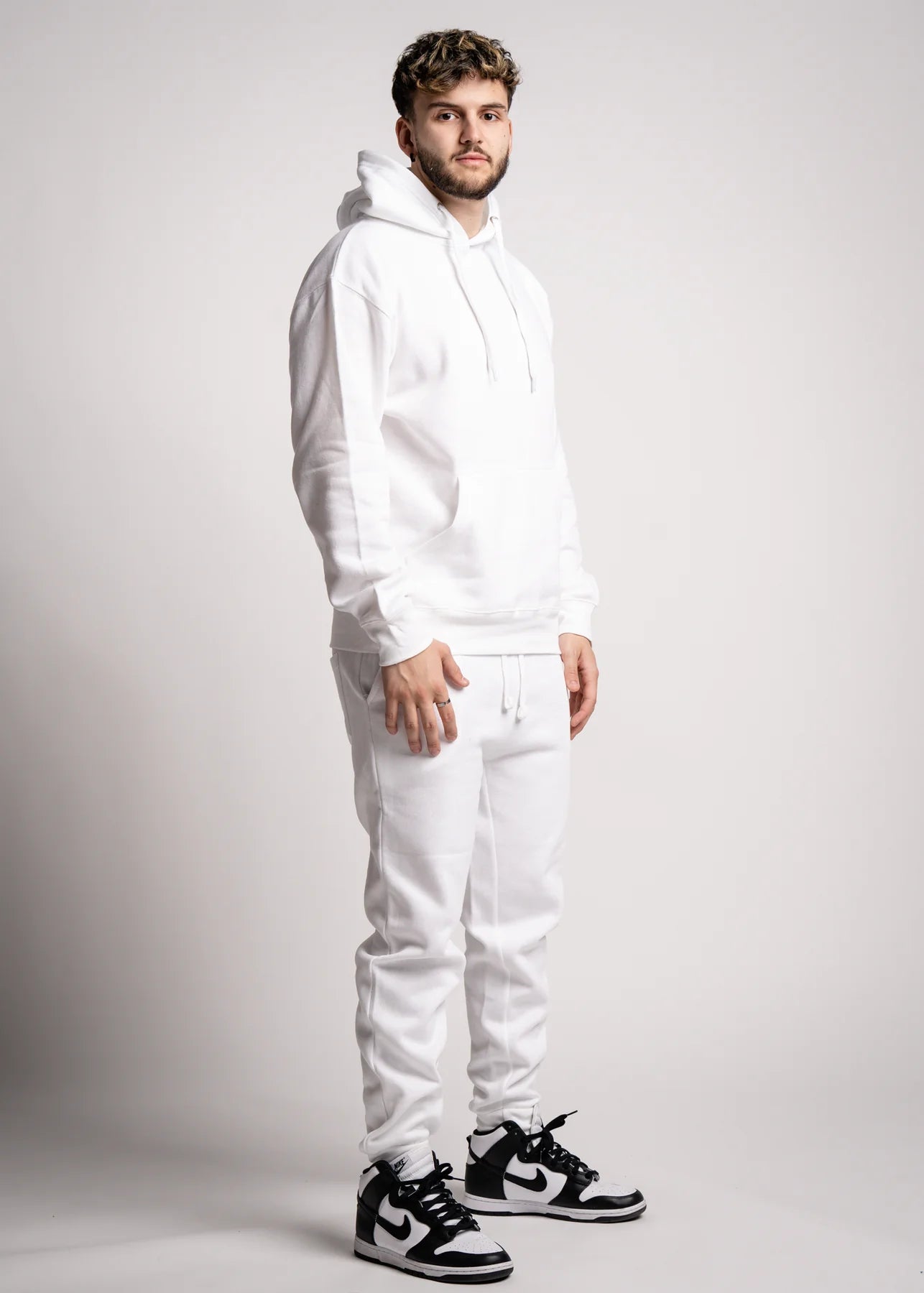 10 OZ Blank White Heavyweight Sweatsuit